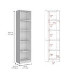 Ensemble de 3 bibliothèques à 4 étagères blanc/multicolore/noir, pour 1 pièce
