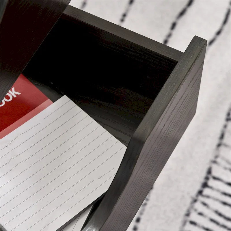 Classeur marron à 5 tiroirs avec roulettes, monoplace