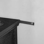 Commode en bois 5 tiroirs noir/blanc, utilisateur unique