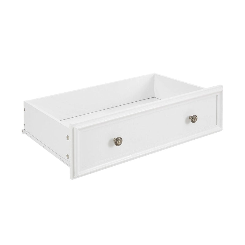 Commode en bois 5 tiroirs noir/blanc, utilisateur unique
