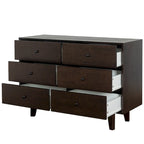 Meuble console à 3 tiroirs en bois de bouleau auburn