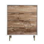 Commode haute naturelle à 4 tiroirs, individuelle