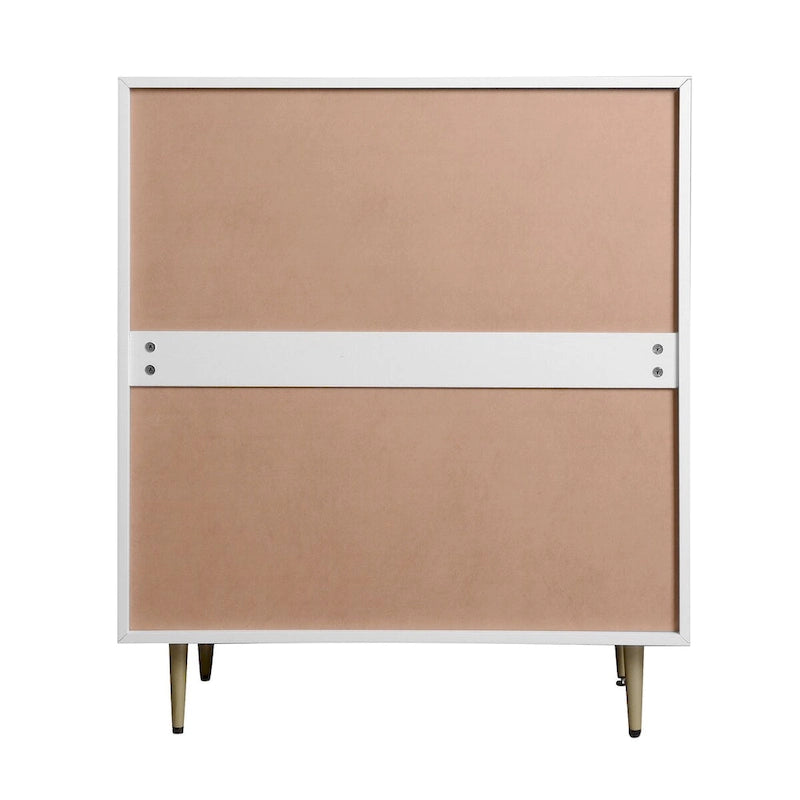 Commode haute naturelle à 4 tiroirs, individuelle