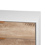 Commode haute naturelle à 4 tiroirs, individuelle