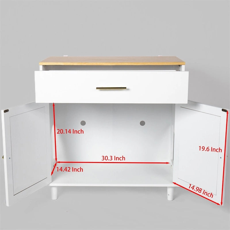 Meuble cache-litière blanc pour chat avec griffoir, assemblage par 1 ou 2 personnes