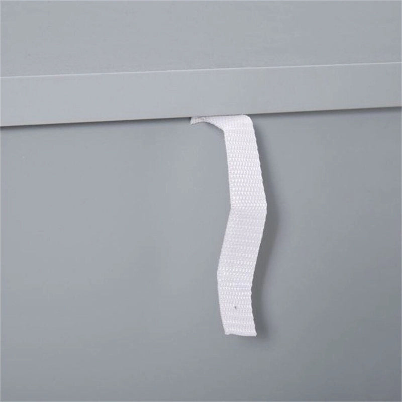 Armoire de rangement grise avec portes ventilées, 1 porte, simple