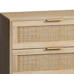 Meuble de rangement en rotin naturel à 6 tiroirs – Unité simple