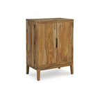 Meuble bar brun, bois, 32"L × 20"P × 45"H