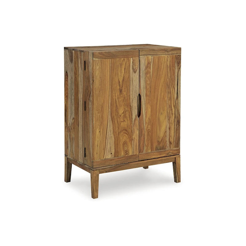 Meuble bar brun, bois, 32"L × 20"P × 45"H