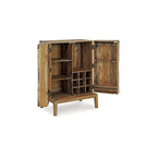 Meuble bar brun, bois, 32"L × 20"P × 45"H