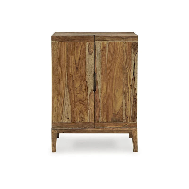 Meuble bar brun, bois, 32"L × 20"P × 45"H