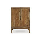 Meuble bar brun, bois, 32"L × 20"P × 45"H