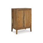 Meuble bar brun, bois, 32"L × 20"P × 45"H