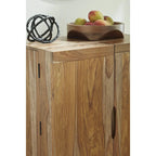 Meuble bar brun, bois, 32"L × 20"P × 45"H