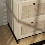 Meuble classeur vertical naturel à 2 tiroirs verrouillables pour 1 utilisateur