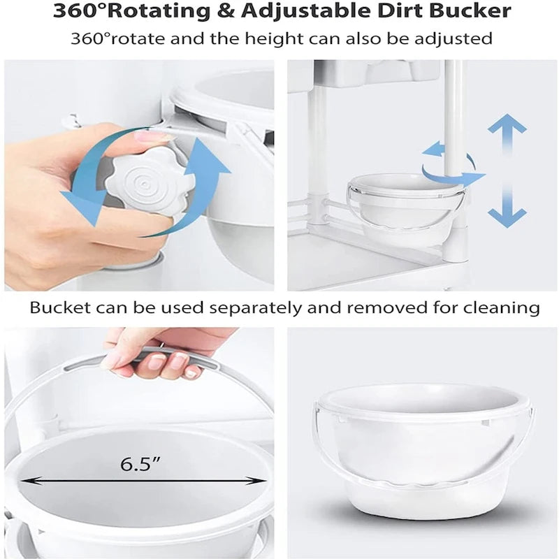 Chariot médical roulant à 2 niveaux brossé blanc avec tiroirs – Utilisateur unique