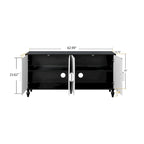 Buffet sculpté vintage noir et blanc, montage par 1 personne