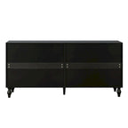 Buffet sculpté vintage noir et blanc, montage par 1 personne