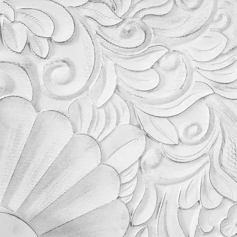 Buffet sculpté vintage noir et blanc, montage par 1 personne